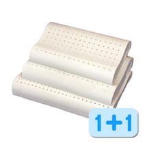 꿀잠자리 1+1 천연 라텍스 중형 낮은대형 대형 특대형, 중형 베개 2개 + 속커버 2개 + 사은품