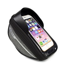 로드자전거가방 미니벨로가방 자전거캐링백 인치 전화 산악 도로 액세서리 터치 스크린 핸들 바 용 전화 홀더, 회색