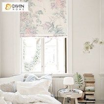 로만쉐이드창문커튼 로만쉐이드 암막커튼 주방블라인드 천연 꽃 로마 그늘 블라인드 창 커튼 창문 문 집 부엌 거실 용 맞춤 제작 로마 그늘