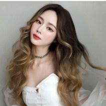 가발위드 긴머리 웨이브 투톤 통가발 로벨르+가발걸이+가발전용브러쉬+가발망 세트상품, 1개, 로벨르