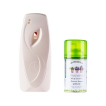 묻따 화장실 타이머 방향제 자동 분사기 실내용 업소용, 로맨틱가든, 분사기(광센서)+향캔1개