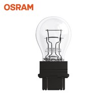 오스람 더블전구 3157 P27/7W 12V 27/7W 1개(낱개) 투명 더블소켓 시그널램프, 1개