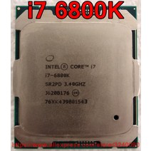 I7-8700K 오리지널 인텔 CPU 코어 i7 6800K 프로세서 3.40GHz 15M 6 Socket20113, 한개옵션0