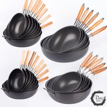 국산 코팅 웍 업소용 궁중팬, 6.논스틱코팅 자루 중국, 42cm, 1개