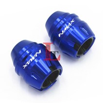 라이더무드 야마하 nmax 125 155 머플러 슬라이더 프론트 포크 배기관 보호 범퍼 가드 튜닝 엔맥스, NMAX 프론트 - 블루, 1개