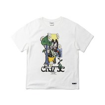 [정품/이벤트] 크리틱 CRITIC FLOWER WORLD 반팔 티셔츠 화이트