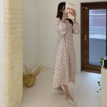 블랑샵 미닝 플라워 롱 원피스