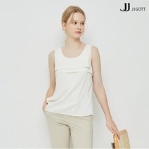 JJ지고트 플랩 슬리브리스 블라우스 GM4A0BL33