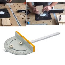 플런지쏘 충전원형톱 나무 전동 톱 DIY Woodworking Machines Mini Table Saw Circular Miter Gauge T-Styl, 한개옵션0
