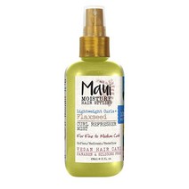 Maui Moisture 경량 컬 + 아마씨 리프레셔 미스트 컨디셔닝 및 모이스처라이징 스프레이 알로에 베라 오일 코코넛 워터 비건 파라벤 프리 실리콘 226.8