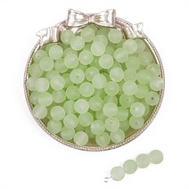 [루앤블리] 프로스트 유리비즈 반투명 유리비즈 안개비즈 마스크 스트랩 반지 팔찌 목걸이 만들기 DIY, 10mm(30g 약 60개), 초록