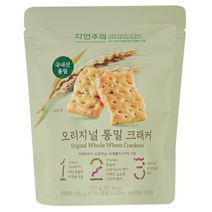 자연주의 오리지널 통밀 크래커 80g 친환경 유기농 디저트 스낵, 1개