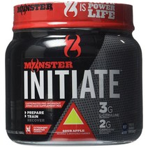 Cytosport Monster Initiate 영양 음료 운동 전 분말 사워 애플 맛 600 그램 30인분