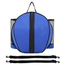 농구공가방 농구공배낭 보관가방yixiao 원형 농구 배낭 스포츠 훈련 가방 축구 축구 배구 공 피트니스 보관 체육관 자루 팩, 푸른