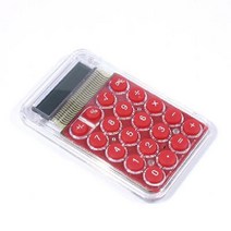 미니 4컬러 편한 투명 이쁜 감성 계산기, 오렌지