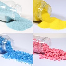 컬러 모래 컬러 스톤 유리 자갈 500g 구성 만들기 재료 디오라마 미니어처, 14_컬러스톤, 01.칼라스톤 500g-블랙_2개