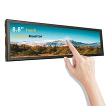 컴퓨터 케이스 보조 화면 모니터 7.9인치 8인치 C타입, 7.9인치1280×400화면+하우징+터치