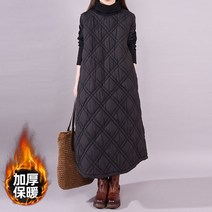 패딩롱원피스 패딩원피스 누비 스커트 퀼팅 롱원피스