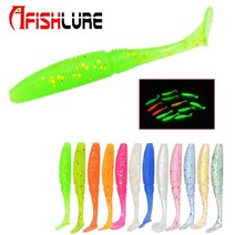 AfishLure 야광쉐드웜 50/75mm 2/3inch, 75mm(3inch), 1