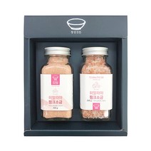 정성깃든 히말라야 핑크소금 솔트 2종 쇼핑백 선물세트