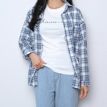 파라노말샵 거즈 체크 포켓 긴팔 남방 셔츠(파라노말샵)