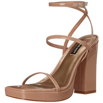 NINE WEST 여성용 발목 스트랩 힐 샌들 천연 11