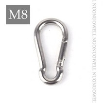 차양막 파라솔 파고라 가림막 M6 M8 스테인레스 스틸 천막 고정 액세서리 다이아몬드 도어 버클 스프링 텐트 차양 그물 4 개의 코너 그늘 항해, snap hook m8