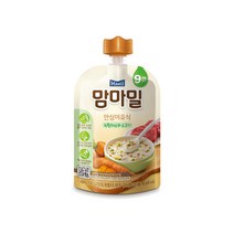 매일유업 맘마밀 안심이유식(100g) x 10팩, 1세트, 9개월부터:녹황채소와소고기10팩