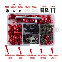 177pcs Honda CBR600RR CBR900RR CBR929RR CBR1000RR CBR125R CBR250R CBR500R CBR600F CBR 600 F2 F3 F4, 04 빨간