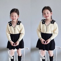 해피팡팡 - 블랙플라워가디건투피스