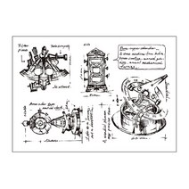 날인기 불박기 생산날짜 유통기한 자동 인쇄기 빈티지 클리어 스탬프 레트로 요소 Tranperant 실리콘 카드, 08 8-Precision instrume