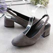 프리센스 8203-1 여성 스웨이드 슬링백힐 6.5cm