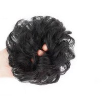Makone 여성 인조 패션 가발 스타일 내추럴 똥머리 묶음머리, 개, 리얼 웨이브 헤어 링 내츄럴