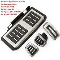 자동차 페달 패드 브레이크 가속기 발판 audi a1 a3 a4 b8 b9 a5 a6 a7 q3 q7 touaregporsche 카이엔 마칸스코다 시트(lhd), mt for a3 스코다 레온