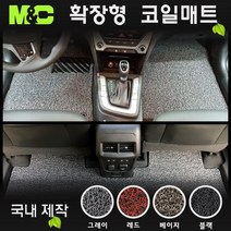 2022년 2023년 쏘렌토 4세대 MQ4 확장형 코일매트, 그레이(Gray), 일반차량 - 1열+2열 [5인승]