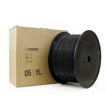Gizmo Dorks PLA 필라멘트 3D 프린터 3mm 2.85mm 5kg 그레이 USA 미국, Black