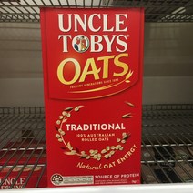Uncle Tobys Traditional Oats 엉클토비 트레디셔널 오트 시리얼 1kgx2팩, 1개, 1kg