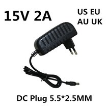 마샬 스톡웰 휴대용 블루투스 스피커용 15V 2A AC DC 어댑터 충전기, 유럽 ​​연합, EU_15V 2A