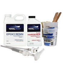 Quart Slow TotalBoat 5:1 Epoxy Resin Kit (Quart Slow Hardener) Marine Grade Epoxy for Fiberglass, 1