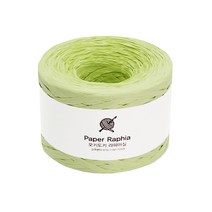 오키도키 라피아실 종이실 코바늘실 뜨개실, 연두