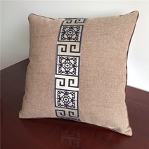 침대쿠션 코어 허리 베강아지가있는 클래식 마호가니 소파 스타일 느낌 라운드 의자 등받이 침대 옆 대형 큰 쿠션 사무용, [02] 55x55cm (코트 + 내부 코어), [18] 창 그릴이 있는 가벼운 커피