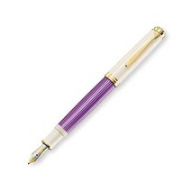 일본직배송 펠리칸 M600바이올렛화이트EF 만년필 EF Ultra Fine Point Violet White Souverane 흡입 유형 한정판 정품 수입
