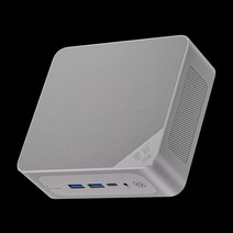 미니 PC 호스트 8코어 16스레드 사무실 간이용 팬리스 초소형 본체 데스크탑 게임, 32GB 램 + 1TB SSD, 애쉬