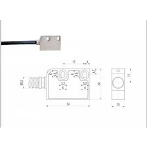 미니밀링선반기계 Ditron Slim Magnetic Scale DMS DMA 선반 기계/밀링 머신의 디지털 판독 시스템 용 5 마, 02 DMR500E Slim Sensor