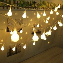 로박샵 앵두전구 줄 전구 캠핑 와이어 조명, 앵두전구 레인보우 10구