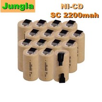 전동 공구 100 새로운 충전식 배터리 SC 12V 2200mAh 니켈 카드뮴 전동 공구 Akkumulator 315eEA9e7, 04 5PCS SC 1.2V
