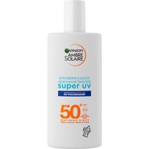 가르니에 Ambre Solaire 센서티브 Expert+ 선 플루이드 SPF 50+ 40ml 2묶음 메이크업 태닝 매트 히알루론산 일광욕