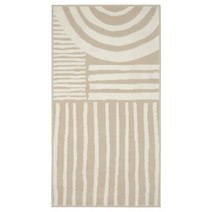 침실 거실 러그 베이스트루프 단모러그 베이지화이트 80x150 cm