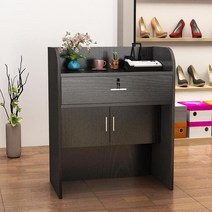 바 테이블 금전 등록기 작은 카운터 현대 슈퍼마켓 편의점 의류 매장 이발소 리셉션 데스크, 01 80x40x92  1