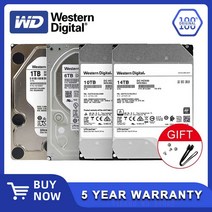 웨스턴 디지털 WD 엔터프라이즈 하드 드라이브 NAS 네트워크 스토리지 서버용 3.5 인치 8T 10TB 14TB 16T 20T SATA3 512MB 6 Gb/s HDD 7200, [02] 2TB